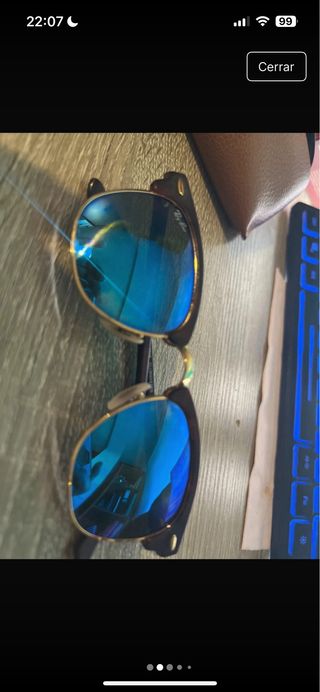 Gafas de sol Ray-Ban azules y marrones