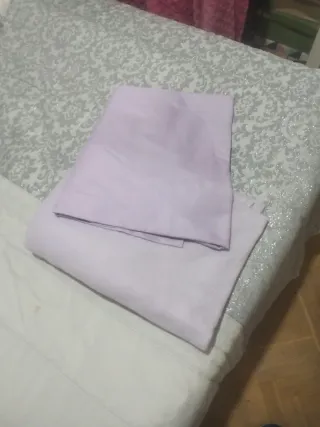 Sábanas bajeras cama 105  moradas clarito