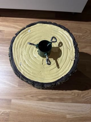 Pie árbol navidad tronco imitación