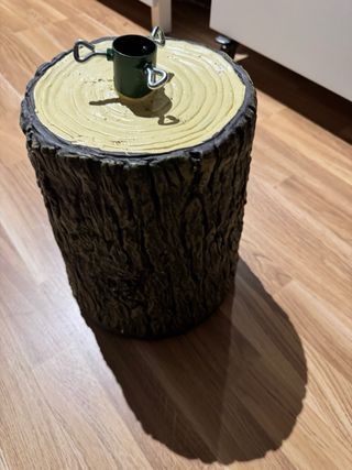 Pie árbol navidad tronco imitación