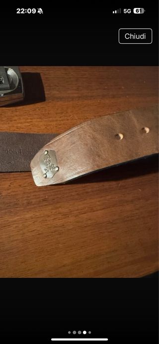 Cintura Diesel Uomo Pelle Marrone