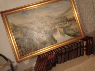 Cuadro decorativo dorado