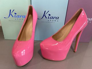 Zapatos Tacón Alto Rosa Talla 37