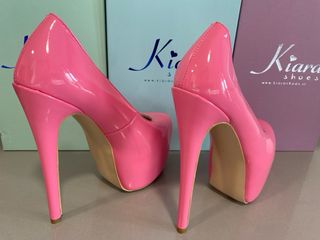 Zapatos  Tacón Alto Rosa Talla 37