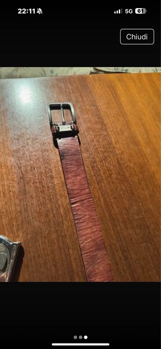 Cintura uomo Boss pelle marrone