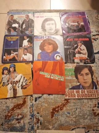 Lote Vinilos 7 Flamenco Pop Rock Latino