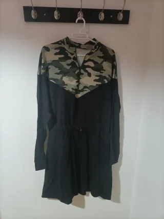 Vestido Camuflaje Negro y Verde