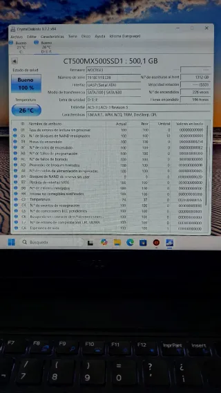 Disco SSD Crucial 500GB MX500