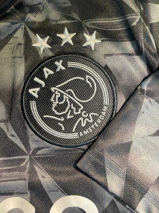 Camiseta Ajax Adidas Talla S Negra/Gris