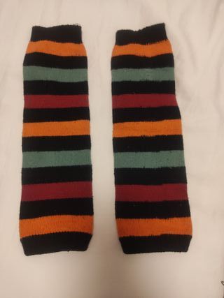 Calentadores de piernas a rayas