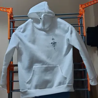 Felpa con stampa bussola