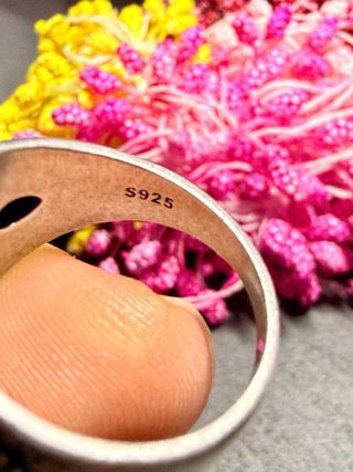 Anillo Plata 925 Ámbar Pétalos