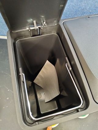 SONGMICS Cubo basura cocina 3×8L acero