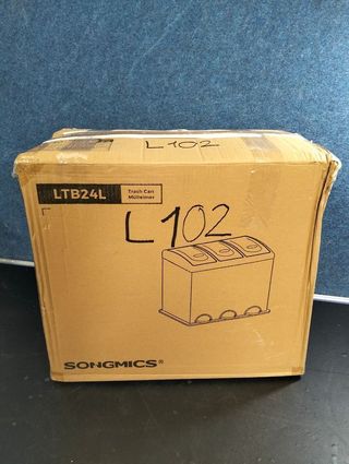 SONGMICS Cubo basura cocina 3×8L acero