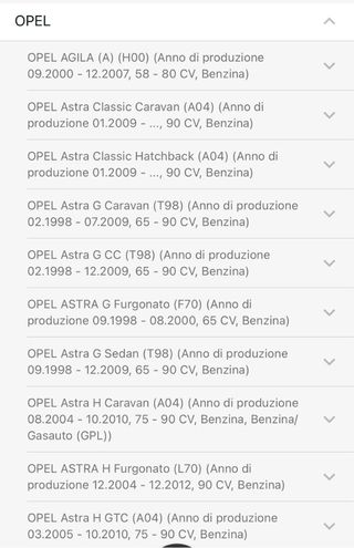 Kit Guarnizioni Testata Opel Vauxhall Suzuki