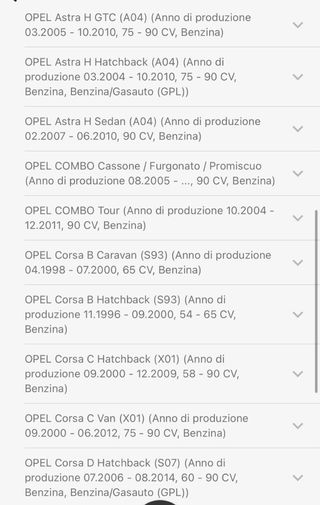 Kit Guarnizioni Testata Opel Vauxhall Suzuki