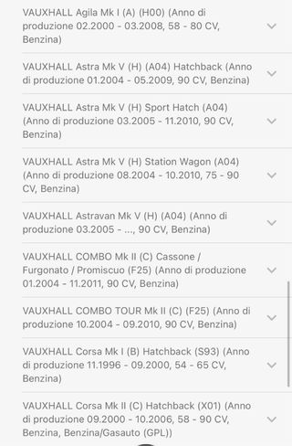 Kit Guarnizioni Testata Opel Vauxhall Suzuki