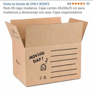 Vendo 20 cajas para mudanza 43x30x25