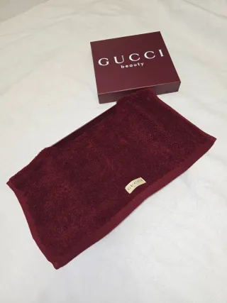 GUCCI Beauty Asciugamano Bordò Originale Nuovo