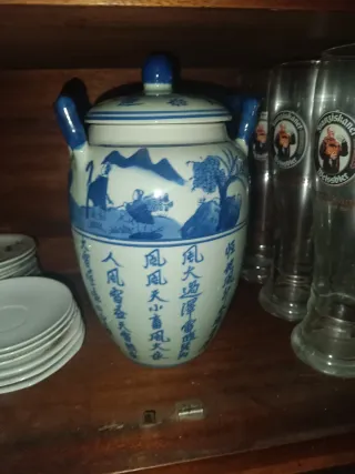 Jarrón, chino de porcelana