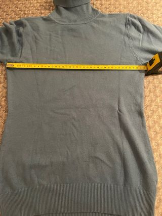 Maglione dolcevita azzurro