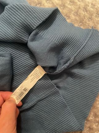 Maglione dolcevita azzurro