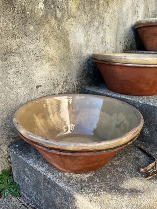 Ciotole grandi in terracotta smaltata