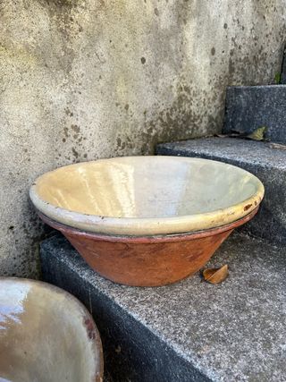 Ciotole grandi in terracotta smaltata