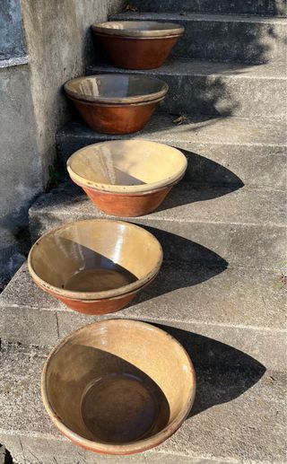 Ciotole grandi in terracotta smaltata