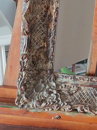 Marco Antiguo Barroco Madera Tallada