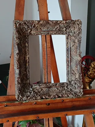 Marco Antiguo Barroco Madera Tallada