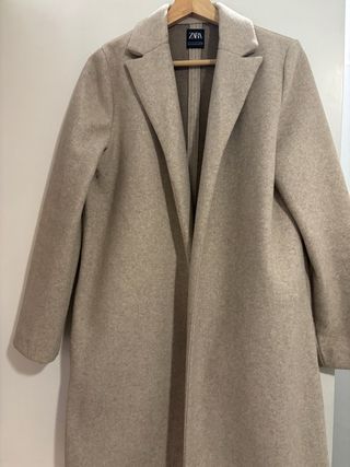 Abrigo Zara Lana Beige