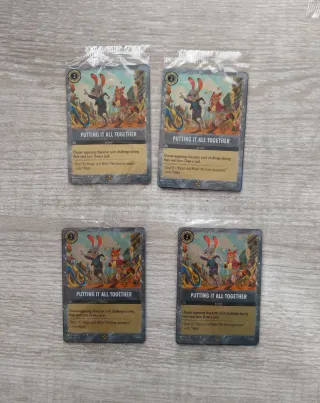 4 Cartas Lorcana Zootropolis 2 Precintadas