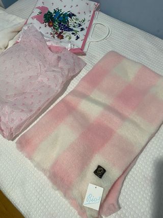 Manta Bebé Ríos Rosa Flores