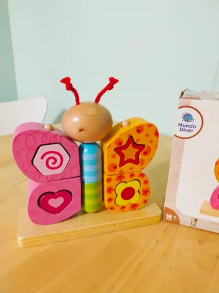 Puzzle Mariposa Madera Mundo Diver