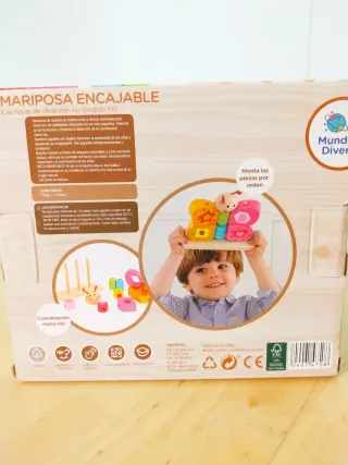 Puzzle Mariposa Madera Mundo Diver