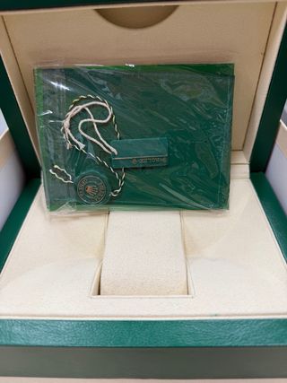 Caja Rolex Verde y Beige