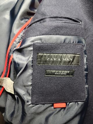 Abrigo Zara Azul Talla M