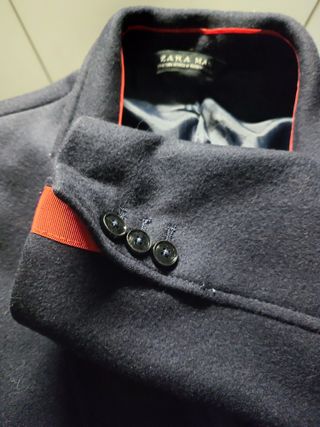 Abrigo Zara Azul Talla M