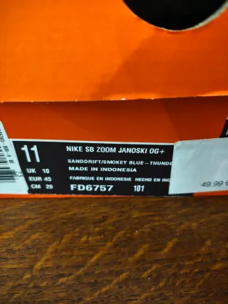 Nike SB Zoom Janoski OG+ Beige/Azul