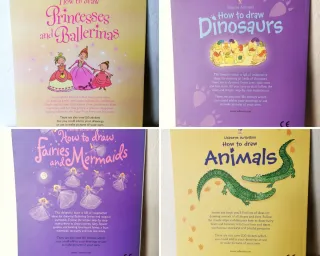 How to Draw - 4 livros - Usborne