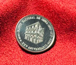 Moneda de Plata Banco Nacional de Cuba