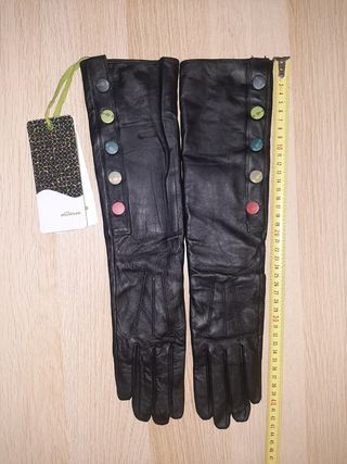 Guantes largos de piel SkunkFunk