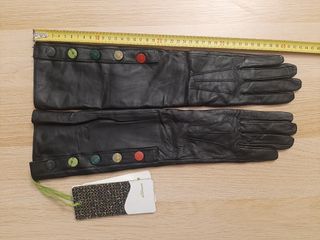 Guantes largos de piel SkunkFunk