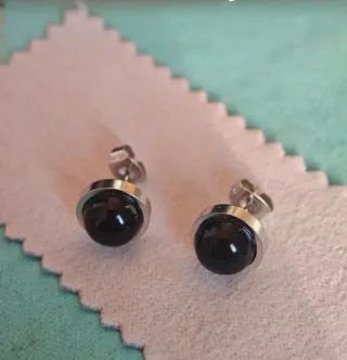 Pendientes flor rosa