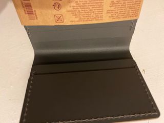 Cartera Tarjetero Muji Cuero Reciclado Negro