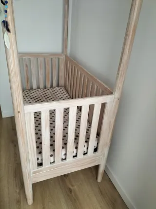 Cuna Banco Sofá Madera Natural