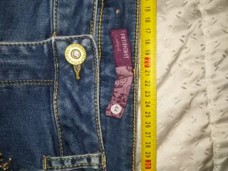 Jeans Conbipel donna blu con decorazioni