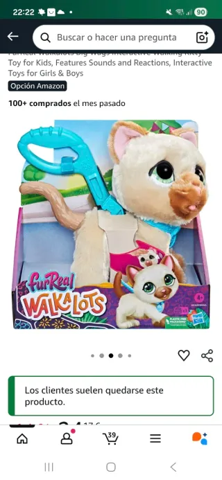 Gato Fureals Walkalot Juguete