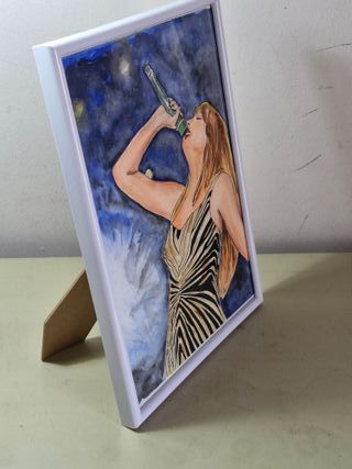 Acuarela Taylor Swift DIN A4